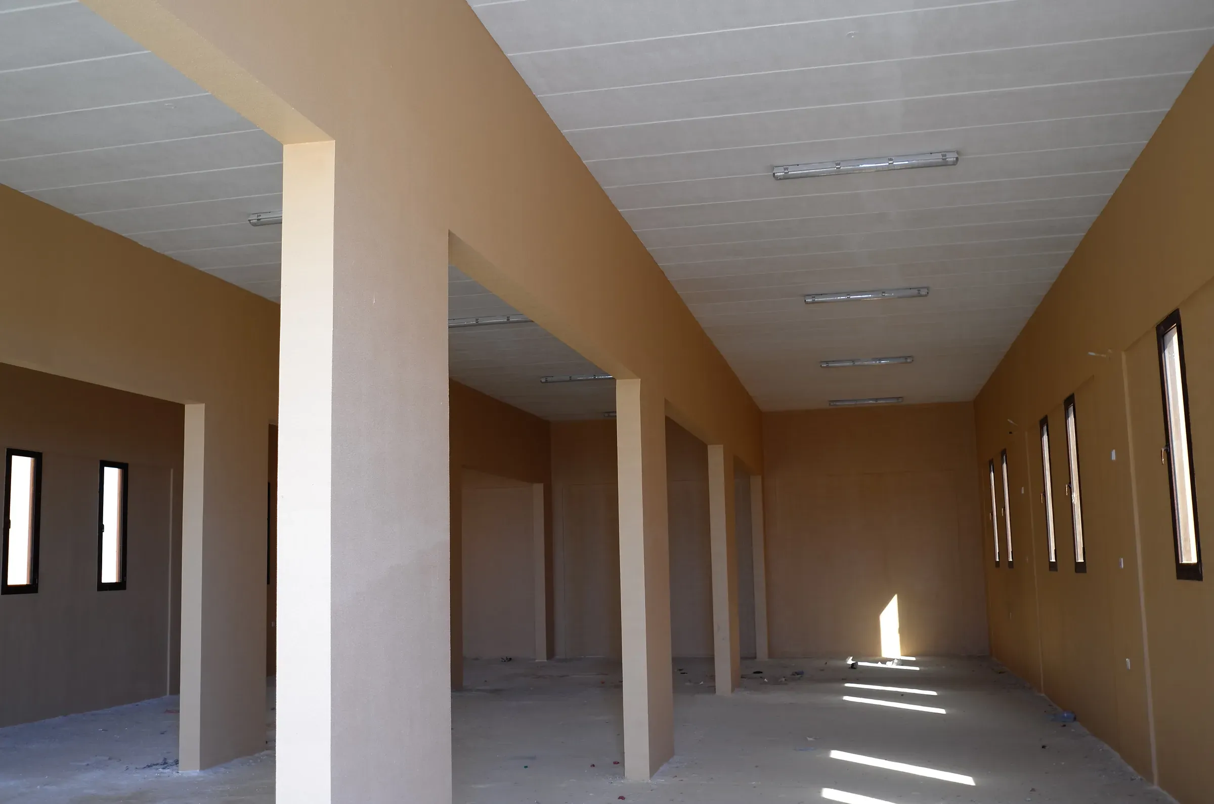 Roof slab span · car park, Umm Hiesh