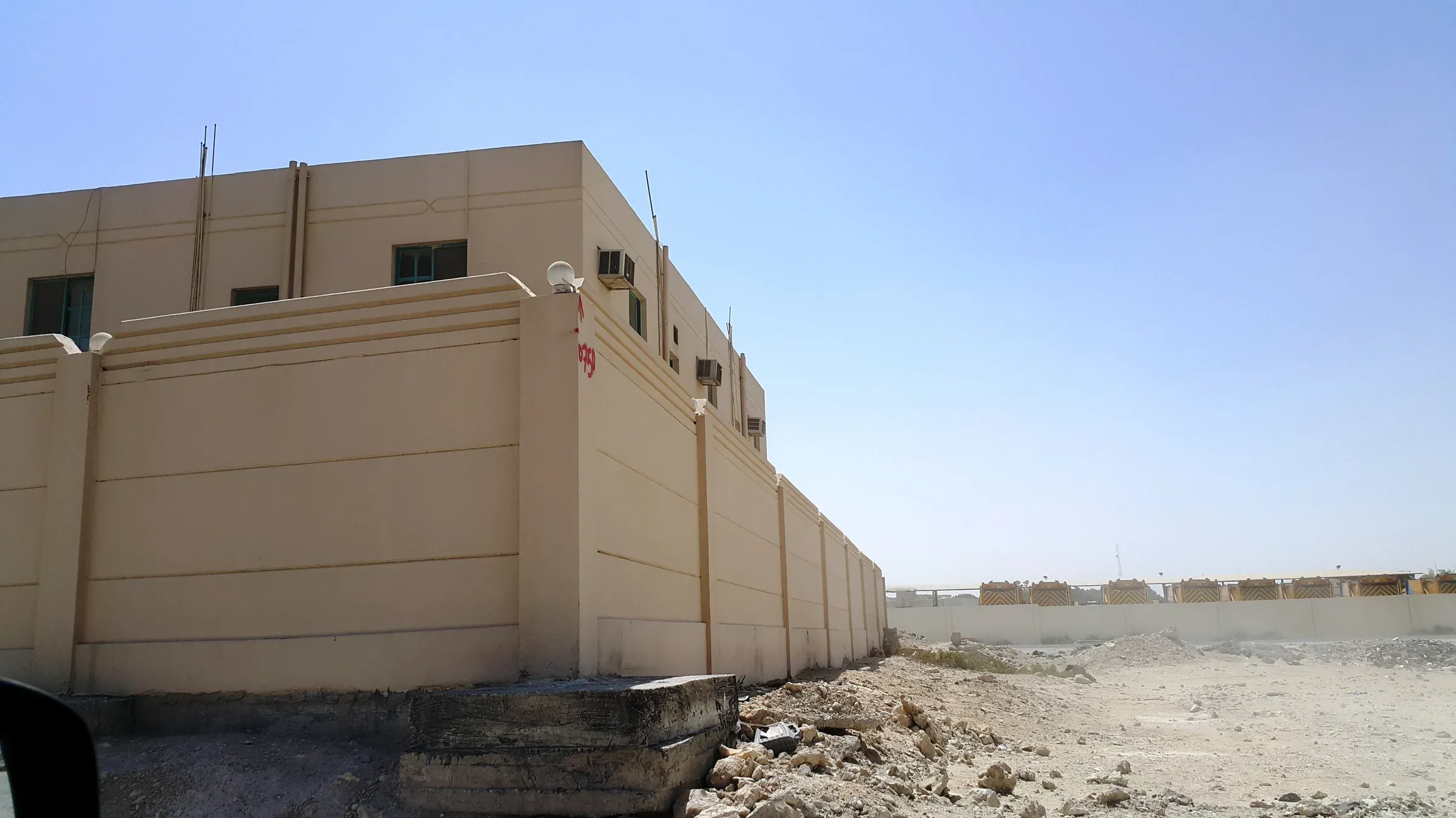 AAC boundary wall · horizontal panels